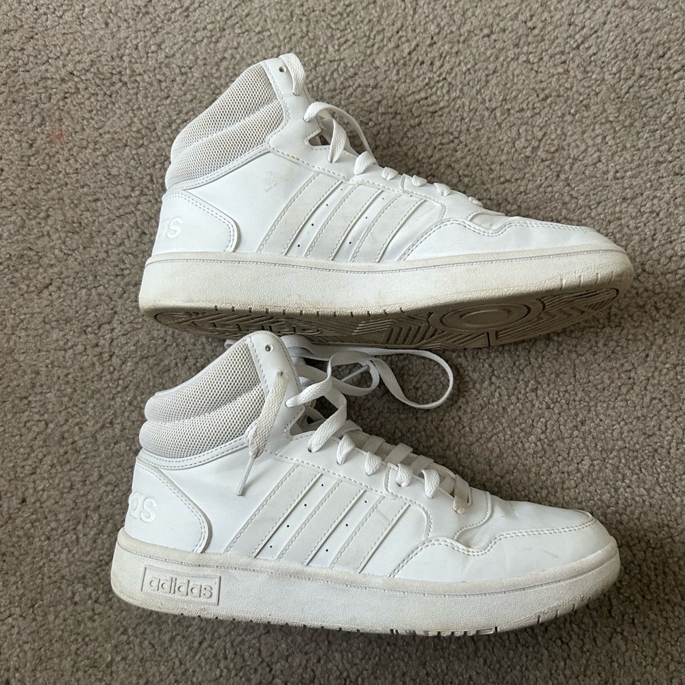 Adidas White High-Top Sneakers